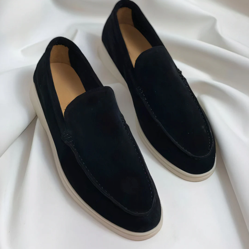 Old Money Suede Slip-On Loafers for Men