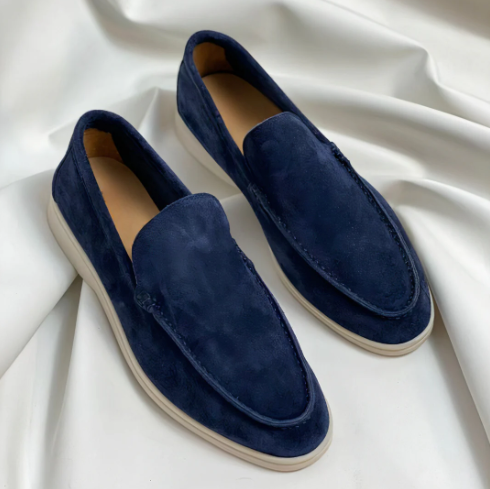 Old Money Suede Slip-On Loafers for Men