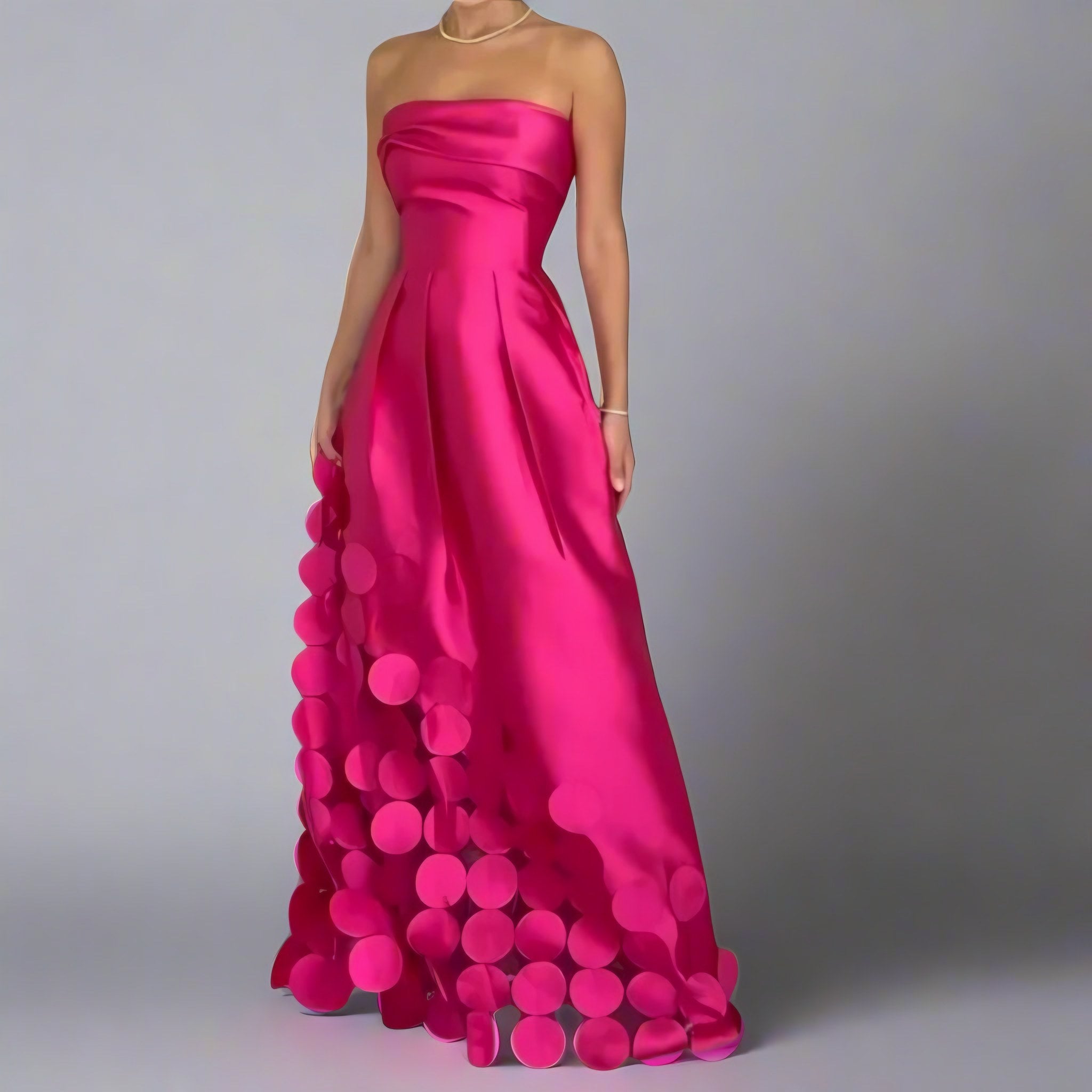 Women's Strapless Evening Maxi Dress — view 2