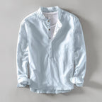 Men's Long Sleeve Henley Shirt — view 3