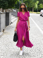 Women's Floral Maxi Wrap Dress — view 2