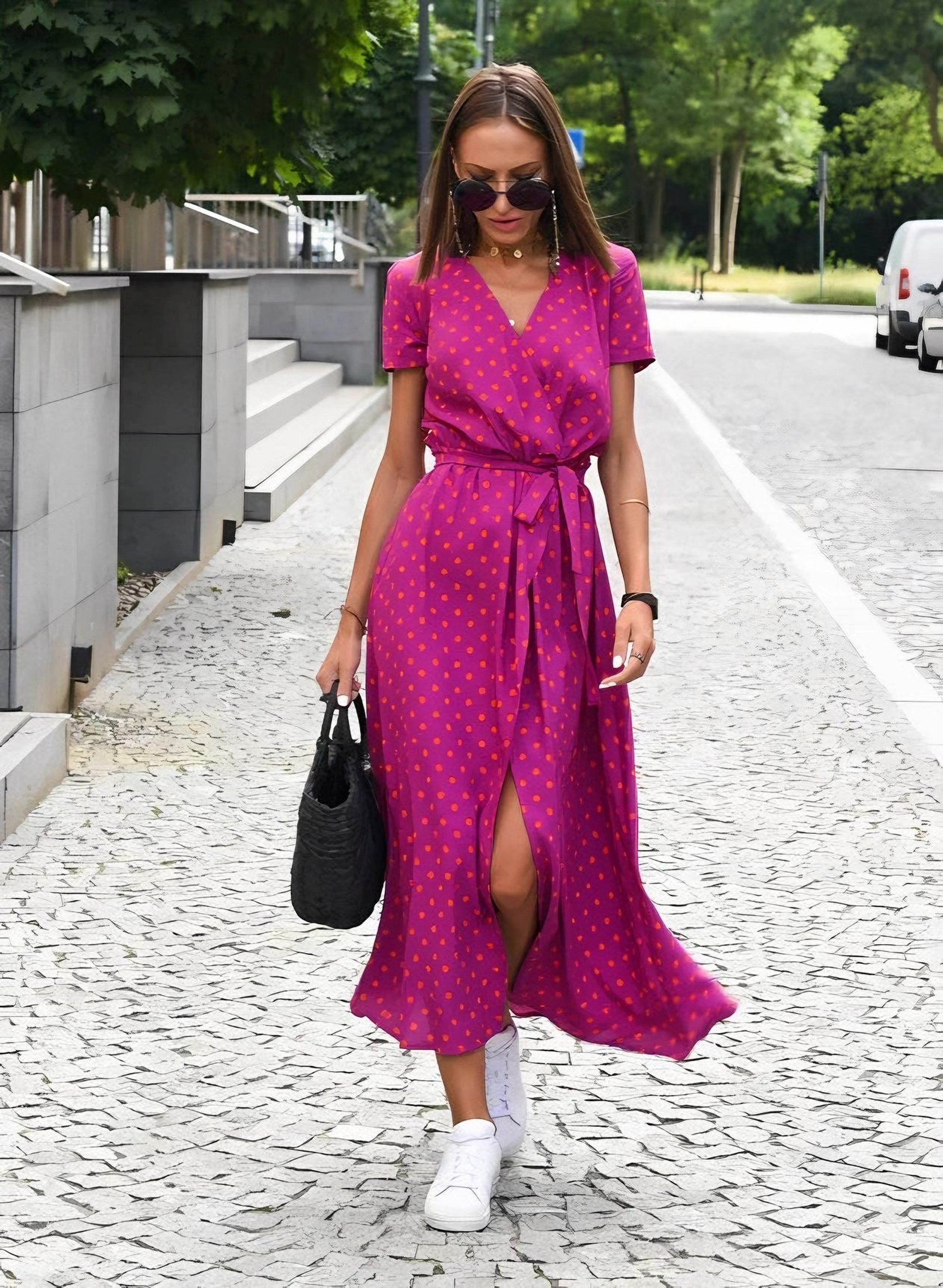 Women's Floral Maxi Wrap Dress — view 2