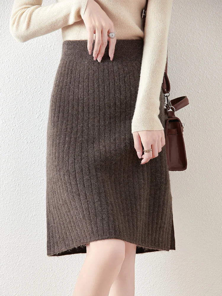 Borislava | Women’s Knit Midi Skirt — TOPNEWPLACE (view 5)