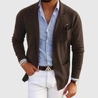 Men's Old Money Blazer With Lapel Collar — Comfortable