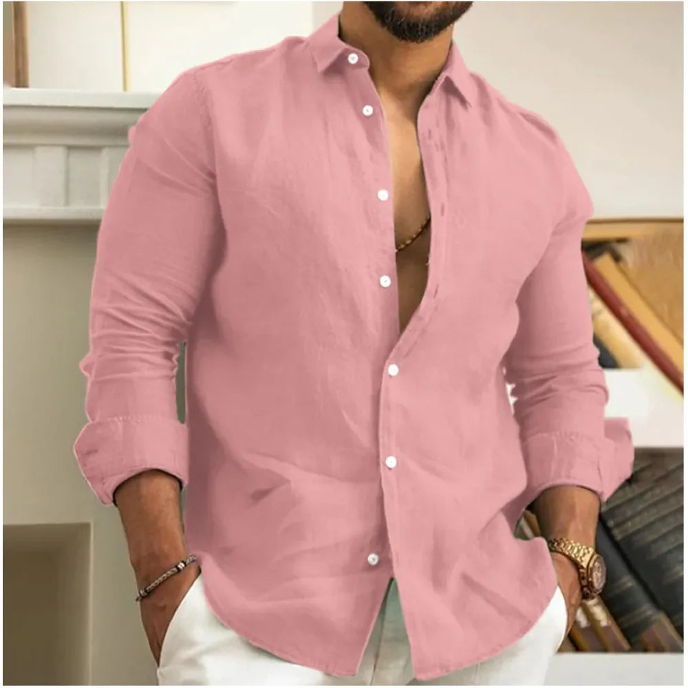 Leopold | Men's Linen Button-Down Shirt