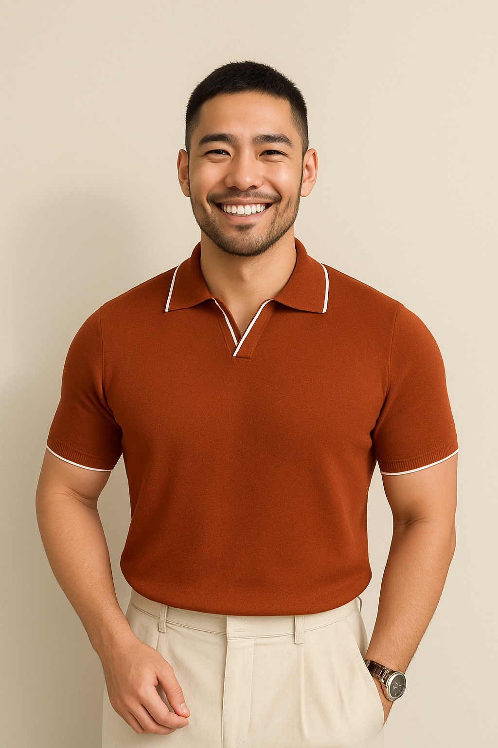 Colin | Short Sleeve Knit Polo