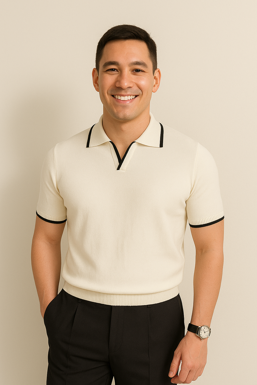Colin | Short Sleeve Knit Polo