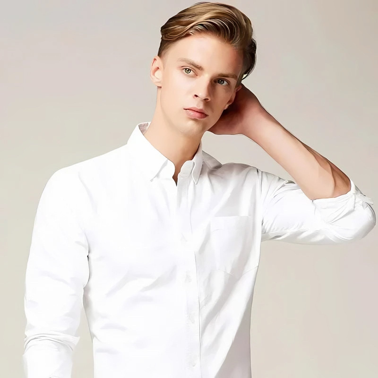 Men's Long Sleeve Button-Down Shirt — view 8