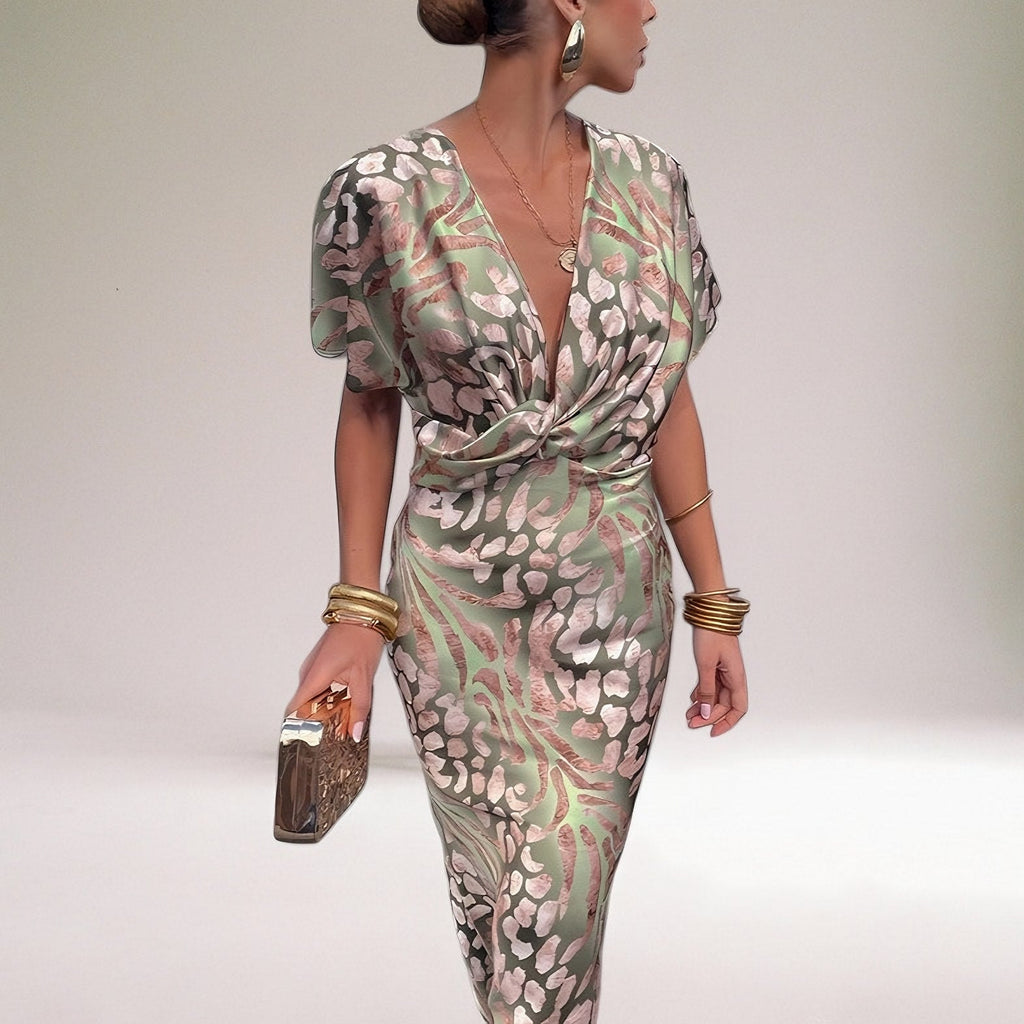 Women's Twisted V-Neck Maxi Dress — view 2