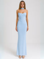 Women's Strapless Choker Maxi Dress — view 1