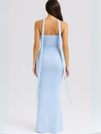 Women's Strapless Choker Maxi Dress — view 4