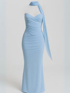 Women's Strapless Choker Maxi Dress — view 5