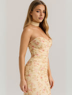 Women's Strapless Choker Maxi Dress — view 11
