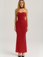 Women's Strapless Choker Maxi Dress — view 12