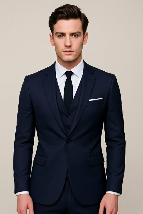 Men's Three-Piece Slim Fit Suit — view 1