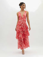 Women's Floral Strappy Back Maxi Dress — view 1