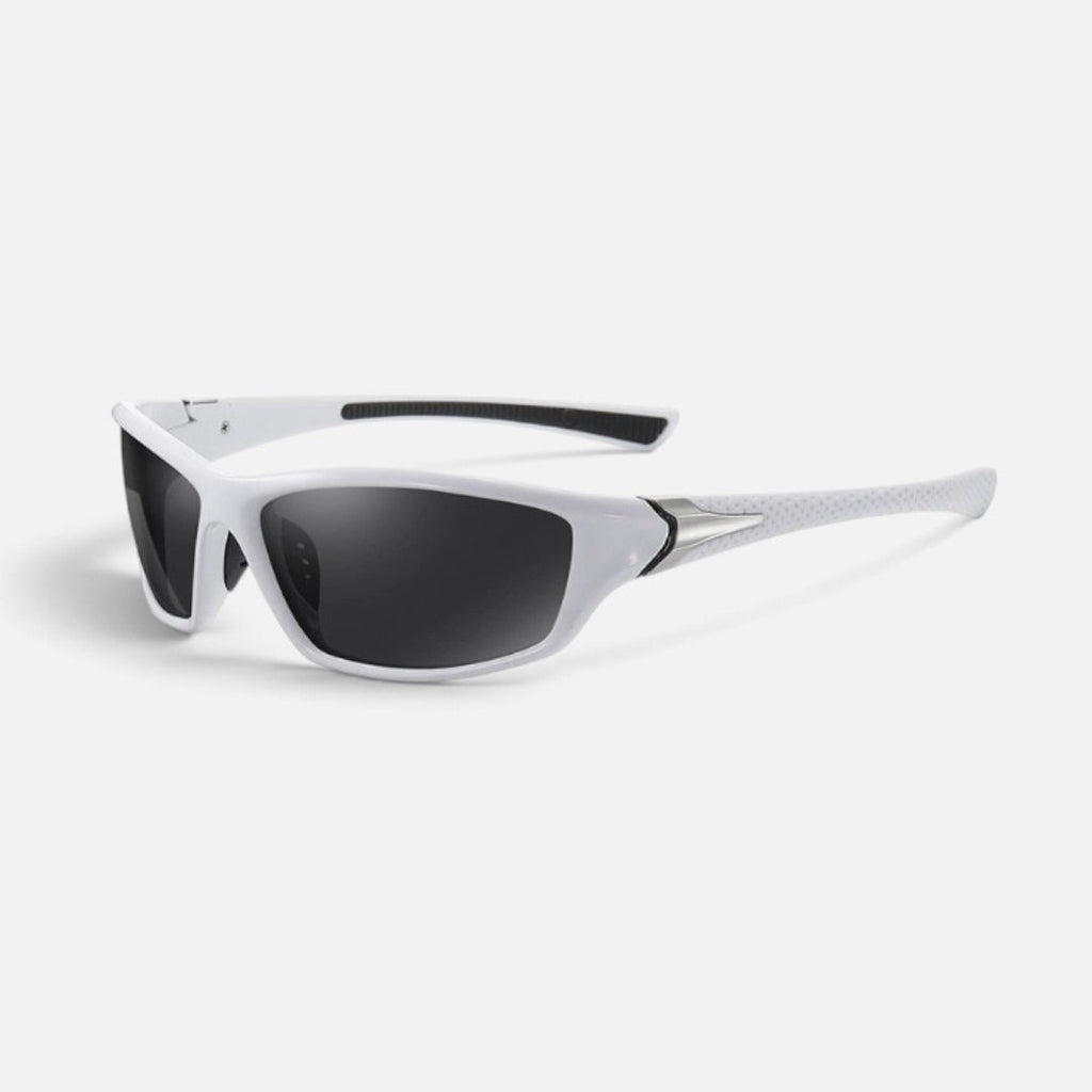 Wrap Frame Sunglasses Mirrored Lens Rectangular — Comfortable