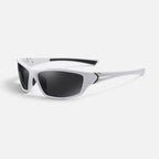 Wrap Frame Sunglasses Mirrored Lens Rectangular — Comfortable