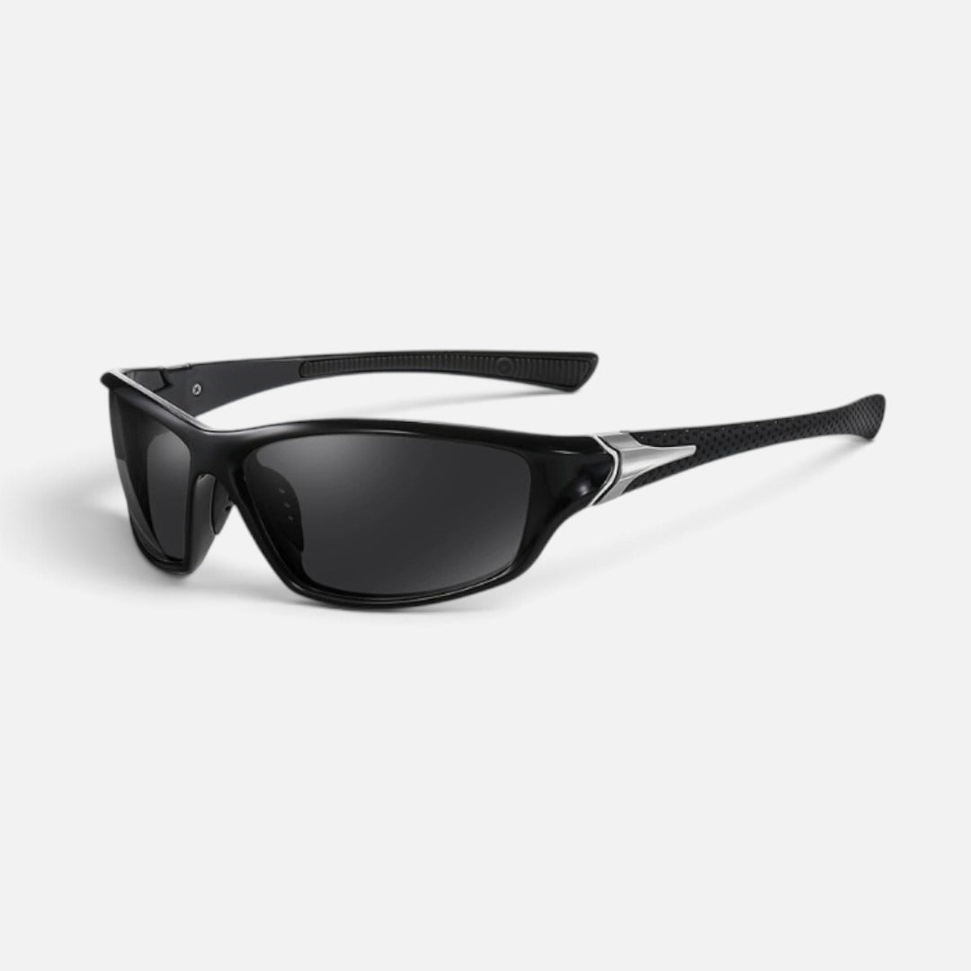 Wrap Frame Sunglasses Mirrored Lens Rectangular — Comfortable