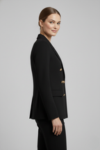 Rebecca | Women’s Double-Breasted Blazer with Gold-Tone Button Details