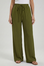 Claire | Women’s Palazzo Trousers with Drawstring Waist and Side Pockets — view 10
