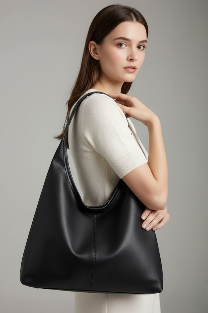 Maria | Women’s Timeless Tote Bag with Faux Outer and Large Inner Pocket