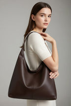 Maria | Women’s Timeless Tote Bag with Faux Outer and Large Inner Pocket