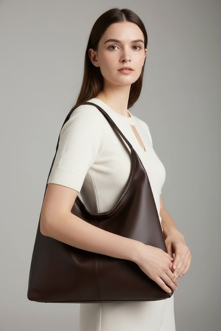 Maria | Women’s Timeless Tote Bag with Faux Outer and Large Inner Pocket