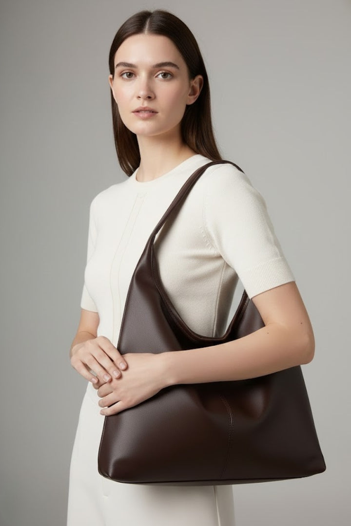 Maria | Women’s Timeless Tote Bag with Faux Outer and Large Inner Pocket