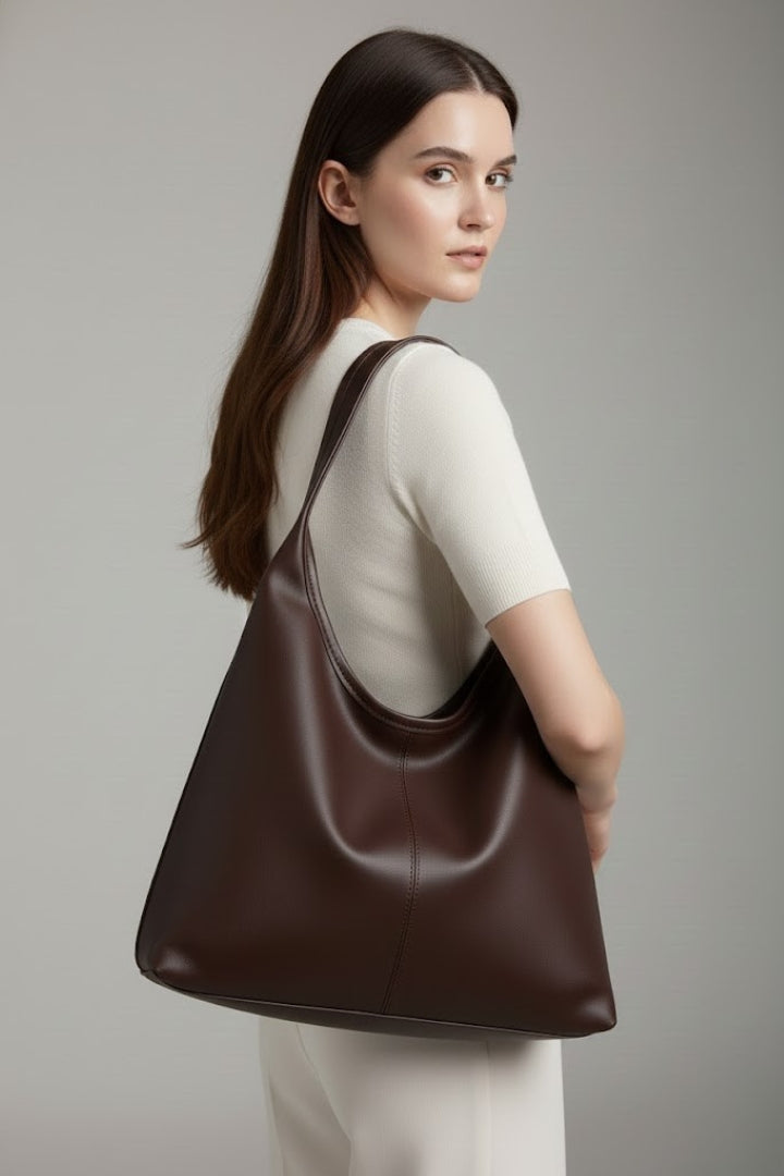 Maria | Women’s Timeless Tote Bag with Faux Outer and Large Inner Pocket