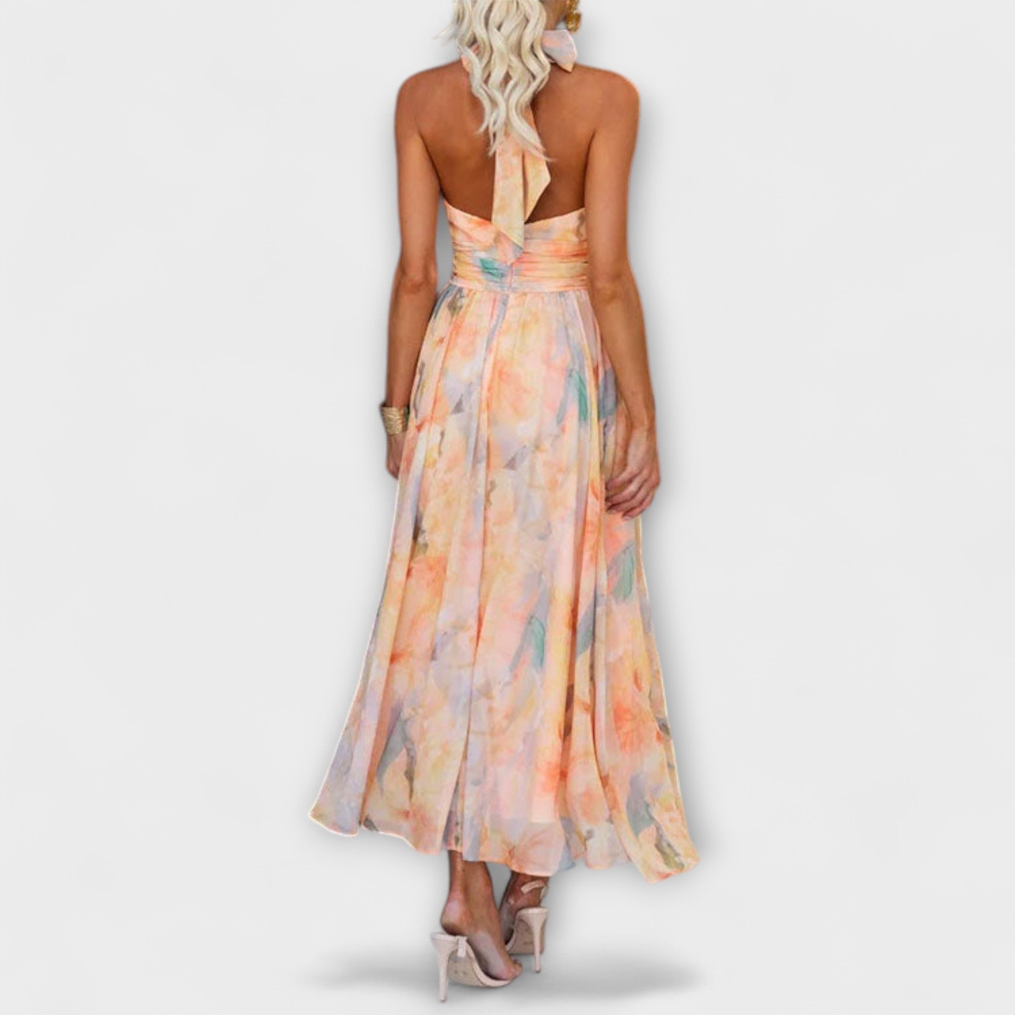 Women's Flowy Halter Maxi Dress — view 2