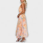 Women's Flowy Halter Maxi Dress — view 4