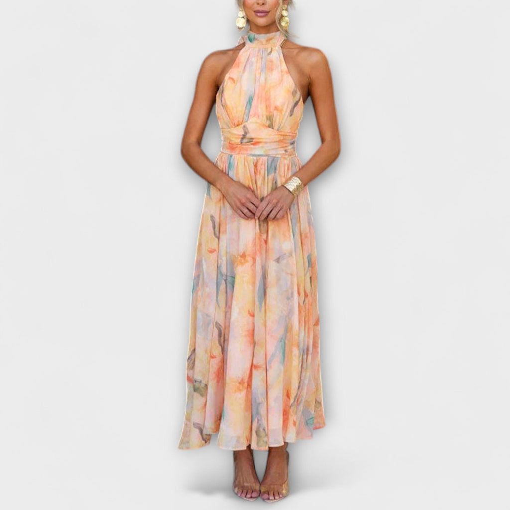 Women's Flowy Halter Maxi Dress — view 1