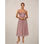 Women's Strapless Corset Maxi Dress — view 1