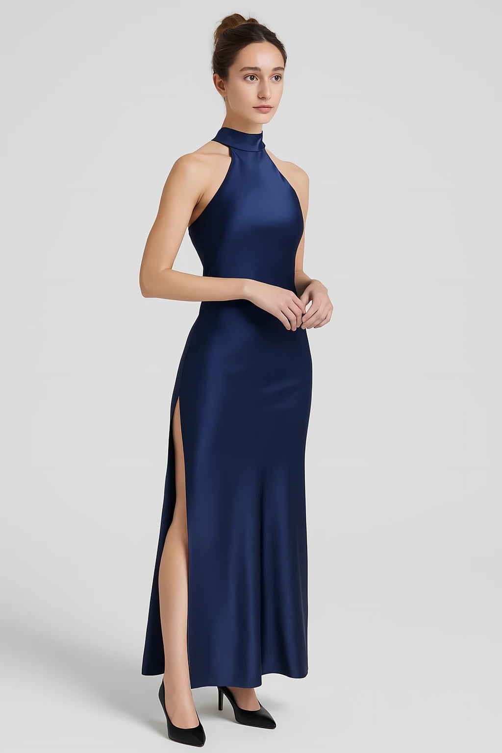 Women's Halter Neck Maxi Dress — view 3