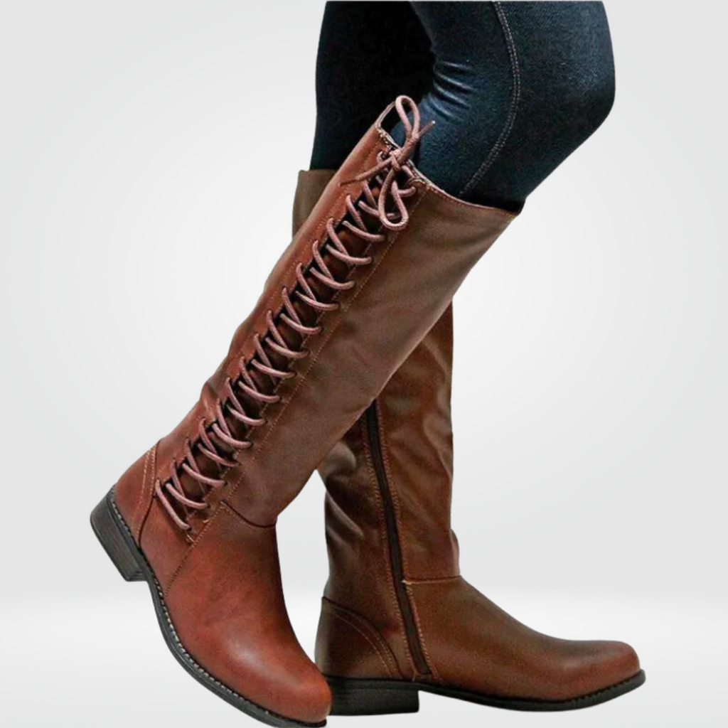 Mathilda | Women’s Lace-Up Knee-High Boots
