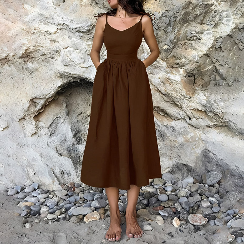 Women's Tie-Strap Maxi Dress — view 5