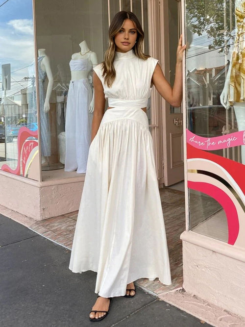 Women’s Cut-Out Maxi Dress High Neck — view 2