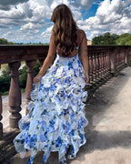 Women's Sweetheart Ruffled Maxi Dress — view 3