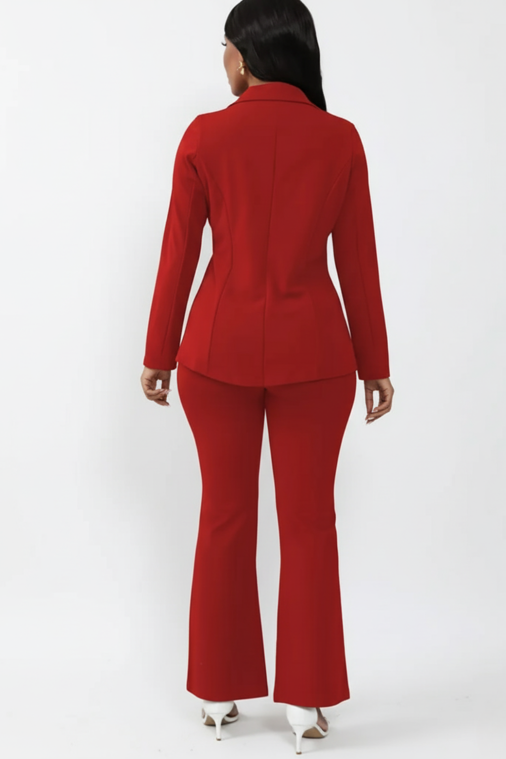 Perdita | Women's Wool Blends Two-Piece Suit — TOPNEWPLACE (view 2)