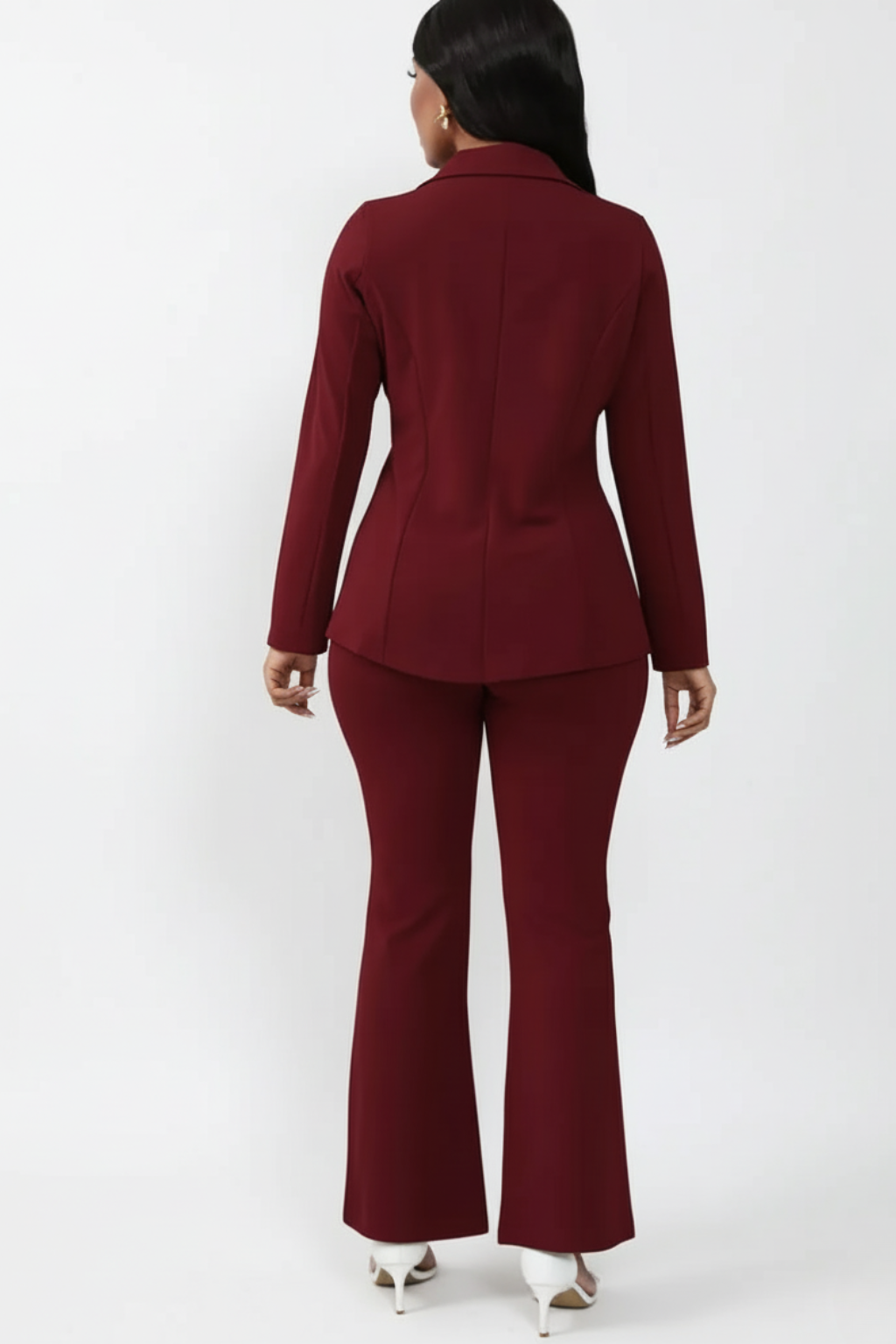 Perdita | Women's Wool Blends Two-Piece Suit — TOPNEWPLACE (view 6)