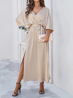 Women's Batwing Sleeve Blouson Maxi Dress — view 1