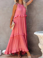 Women's Sleeveless Halter Maxi Dress — view 8