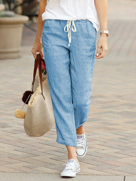 Madeline | Women’s Tulip Hem Lantern Trousers — TOPNEWPLACE (view 3)