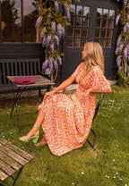 Women's Wedding Guest Floral Wrap Summer Maxi Dress — TOPNEWPLACE (view 2)