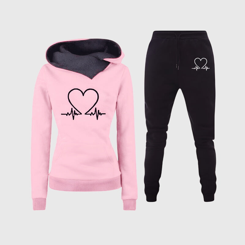 Jacqueline | Women’s Long Sleeve Hoodie Joggers Outfit Set