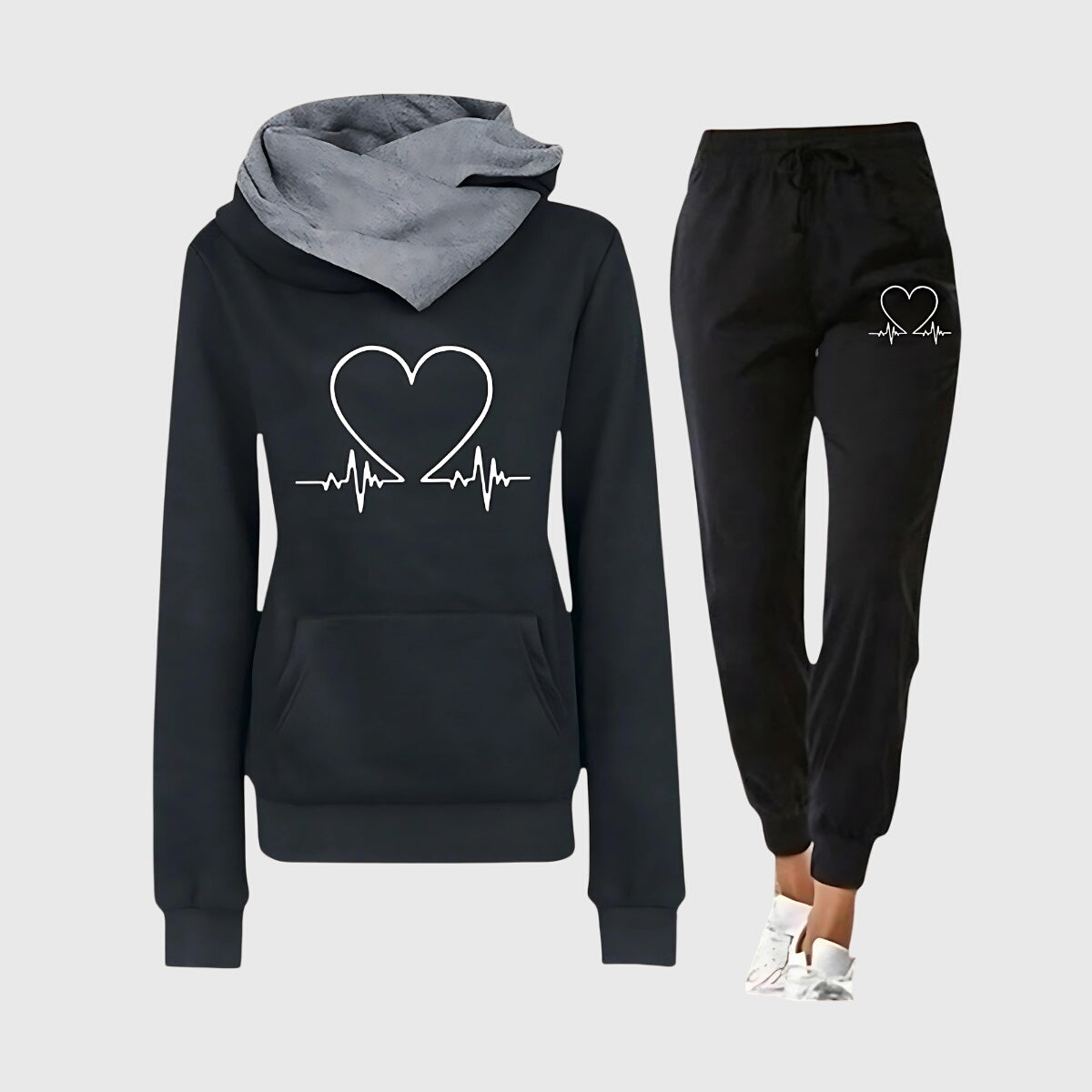 Jacqueline | Women’s Long Sleeve Hoodie Joggers Outfit Set