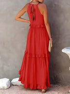 Women's Sleeveless Halter Maxi Dress — view 19