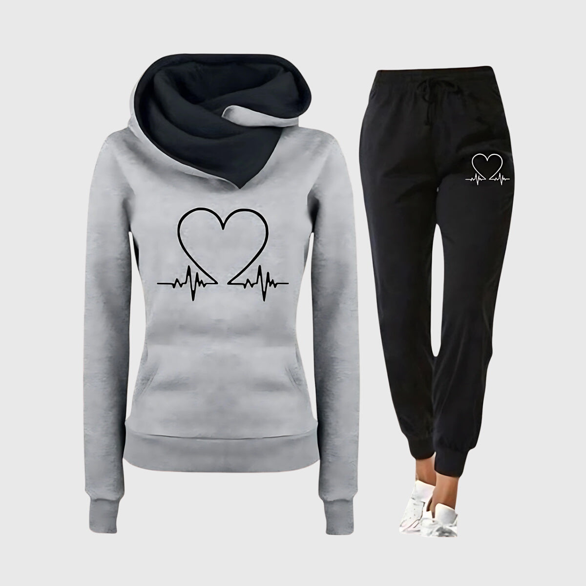 Jacqueline | Women’s Long Sleeve Hoodie Joggers Outfit Set