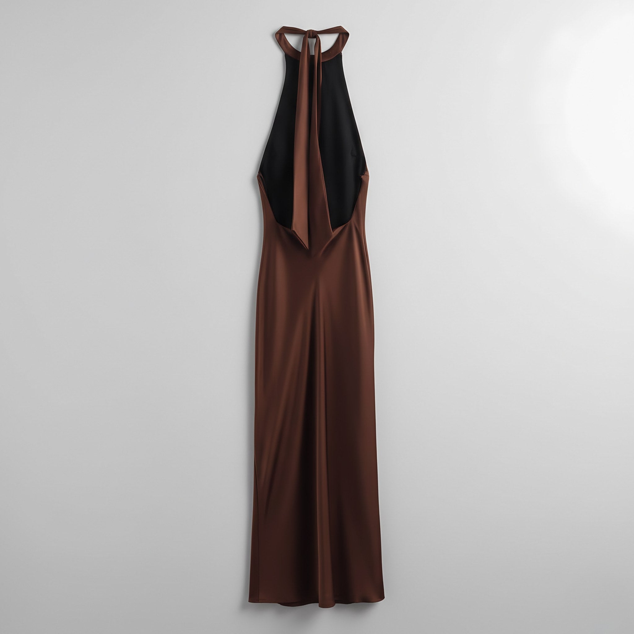 Women's Halter Neck Open Back Maxi Dress — view 6